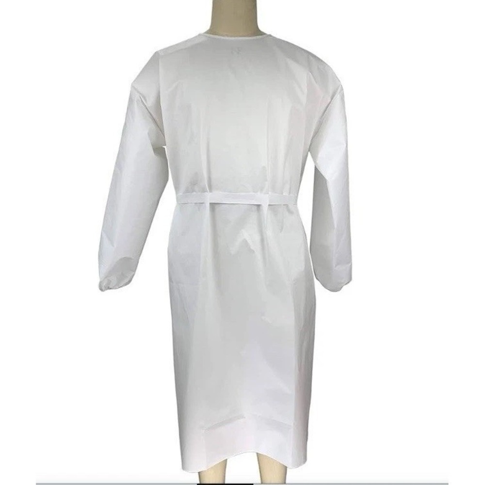 Unbranded Isolation Gown Unisex Large White New Disposable Lab Costume C78